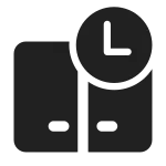 Dual Screen Clock SVG Icon